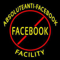 Absoluteanti Facebook Facilty Neonkyltti