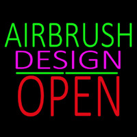 Airbrush Design Block Open Green Line Neonkyltti