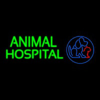 Animal Hospital Dog Cat Logo Veterinary Neonkyltti