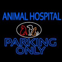 Animal Hospital Parking Only Neonkyltti