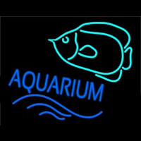 Aquarium With Fish Logo Neonkyltti