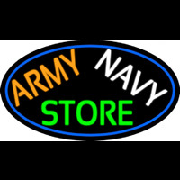 Army Navy Store With Blue Border Neonkyltti