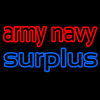 Army Navy Surplus Neonkyltti