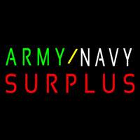 Army Navy Surplus Neonkyltti