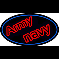 Army Navy With Blue Round Neonkyltti