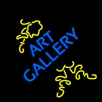 Art Gallery With Art Neonkyltti