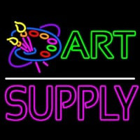 Art Supply With Logo 1 Neonkyltti