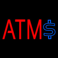 Atm With Dollar Symbol 2 Neonkyltti