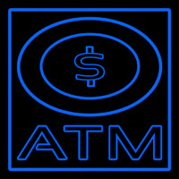 Atm With Dollar Symbol Neonkyltti