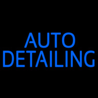 Auto Detailing Blue Neonkyltti