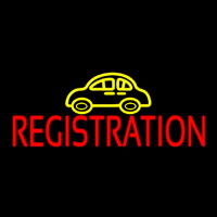 Auto Registration Car Logo Neonkyltti