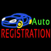 Auto Registration Neonkyltti