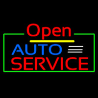 Auto Service Open Neonkyltti