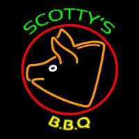 BBQ Scottys Pig Neonkyltti