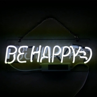 BE HAPPY Neonkyltti