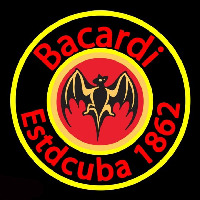 Bacardi Estdcuba 1862 Rum Sign Neonkyltti