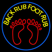 Back Rub Foot Rub Red Foot Neonkyltti