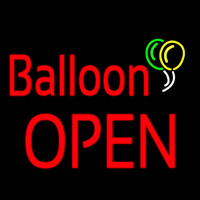 Balloon Block Open Neonkyltti
