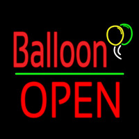 Balloon Open Block Green Line Neonkyltti