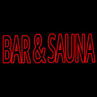 Bar And Sauna Neonkyltti