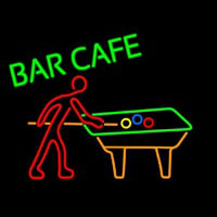 Bar Cafe With Pool Neonkyltti