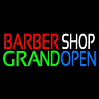 Barber Shop Grand Open Neonkyltti