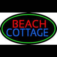 Beach Cottage With Green Border Neonkyltti