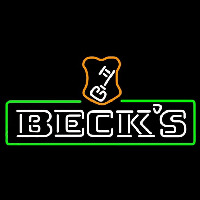 Beck Green Border Key Label Beer Sign Neonkyltti