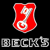 Beck Key Label Beer Sign Neonkyltti