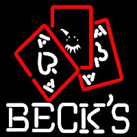 Becks Ace And Poker Beer Sign Neonkyltti