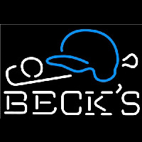Becks Baseball Beer Neonkyltti