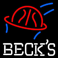 Becks Basketball Beer Neonkyltti