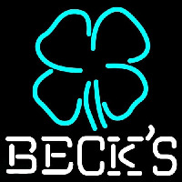 Becks Clover Beer Neonkyltti