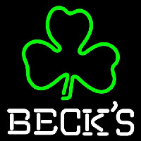 Becks Green Clover Beer Neonkyltti