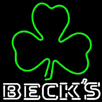 Becks Green Clover Beer Sign Neonkyltti