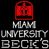 Becks Miami University Beer Sign Neonkyltti