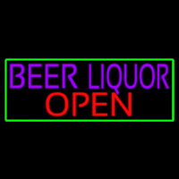 Beer Liquor Open With Green Border Neonkyltti