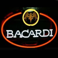 Big Bacardi Bat Rum Logo Pubi Kauppa Olut Baari Neonkyltti Joululahja