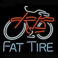 Big Fat Tire Bicycle Bike Logo Pubi Olut Baari Neonkyltti Lahja Pikavene