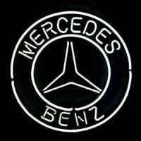 Big Mercedes Benz Logo Eu Auto Car Dealer Pubi Näyttö Kauppa Neonkyltti