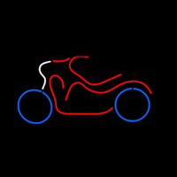 Bike Logo In Red Neonkyltti