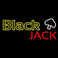 Blackjack Poker Neon Neonkyltti