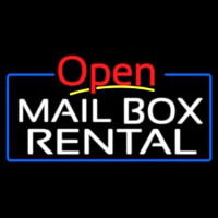 Block Mail Bo  Rental Blue Border With Open 4 Neonkyltti