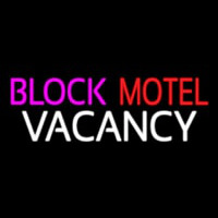 Block Motel Vacancy Neonkyltti
