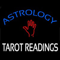 Blue Astrology Red Tarot Readings Neonkyltti