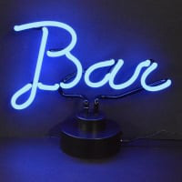 Blue Bar Desktop Neonkyltti