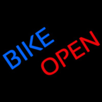 Blue Bike Red Open Neonkyltti