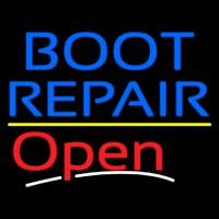 Blue Boot Repair Open With Line Neonkyltti