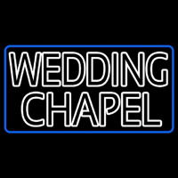 Blue Border Double Stroke Wedding Chapel Neonkyltti