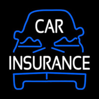 Blue Car Insurance Neonkyltti
